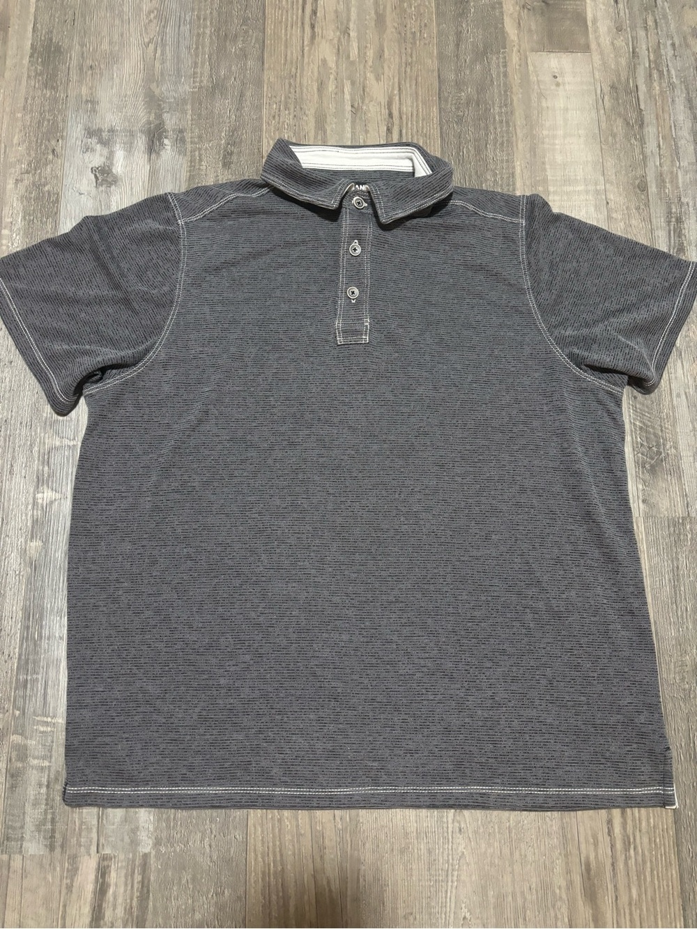 Men's Gray Short-Sleeve Polo Shirt